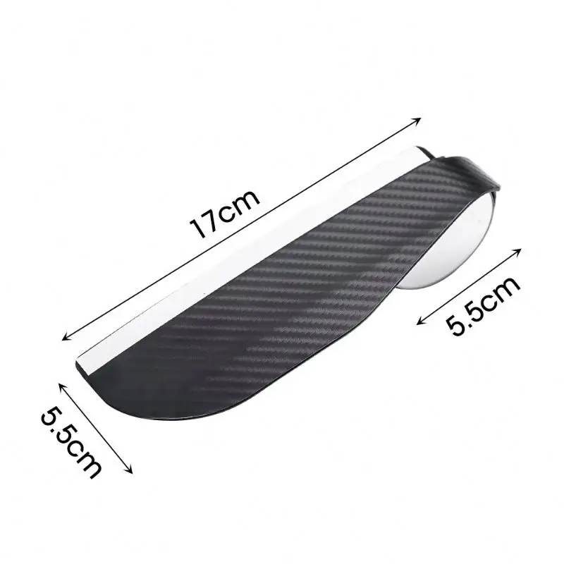 Car Rearview Rain Eyebrow Blind Spot Mirror Small Round Mirror 360 Degrees Wide Angle HD Frameless Parking Auxiliary Mirror Au