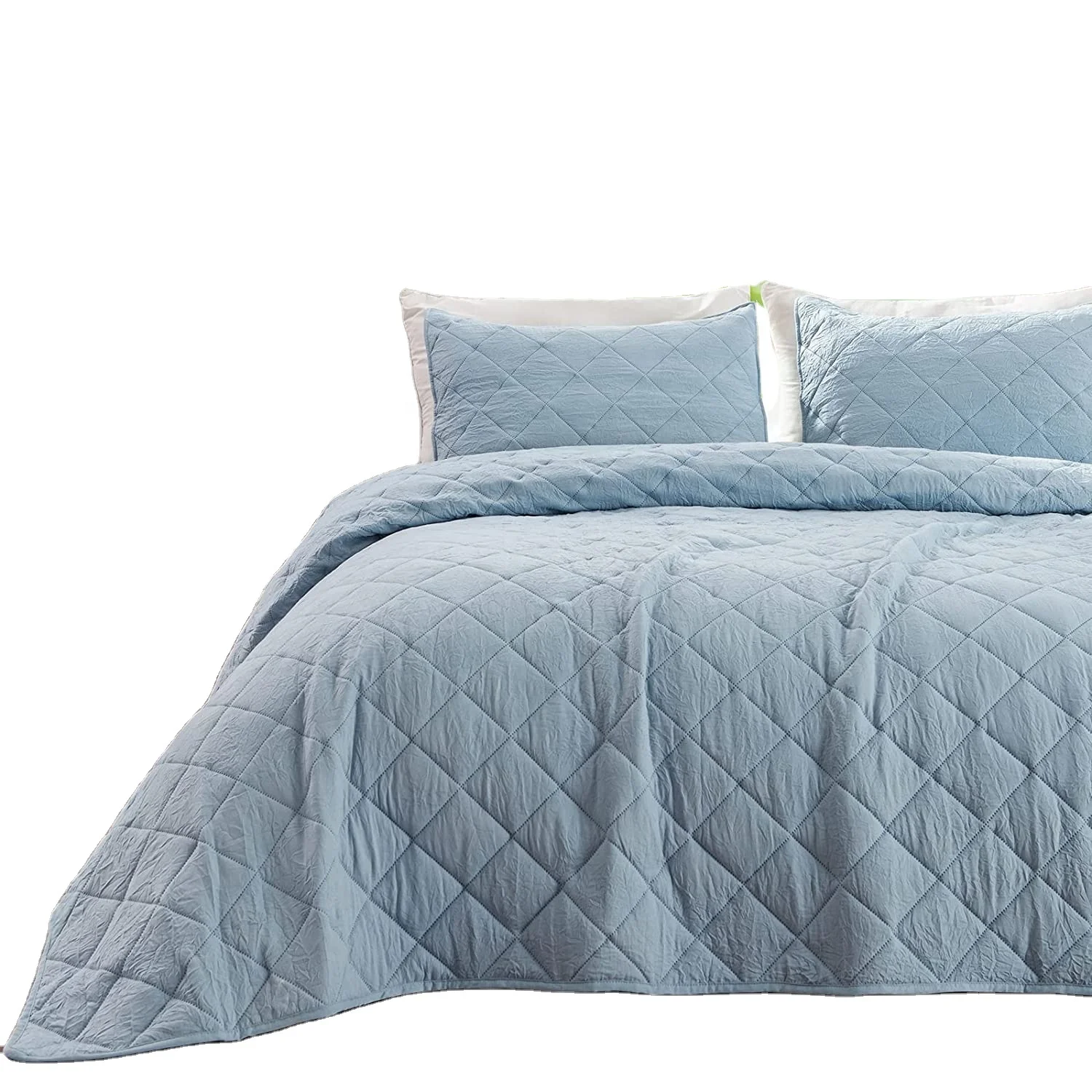 Wholesale Microfiber Elegant Life Exquisite Quilting Ultrasonic Bedspread Bed Quilt With Polyester Filling