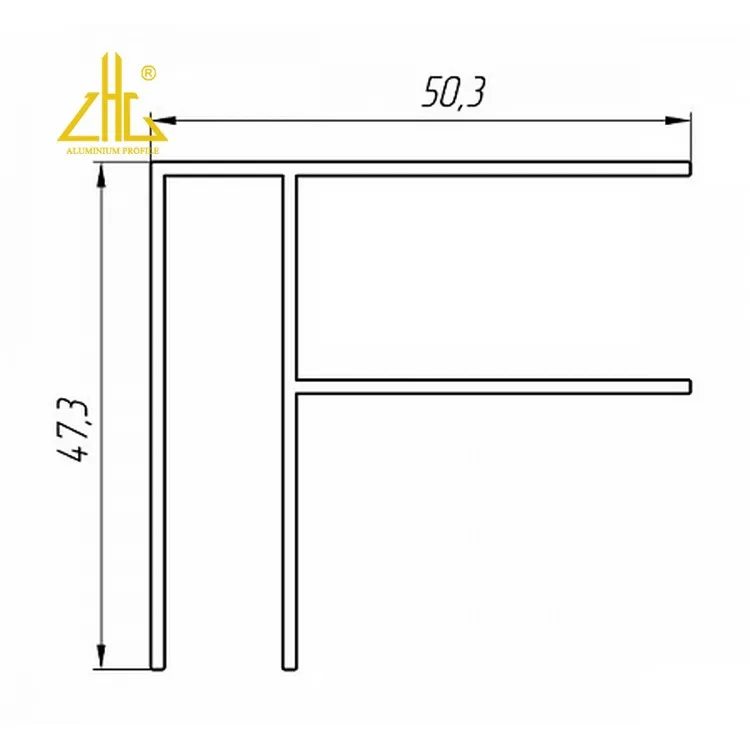 Shower Room Aluminum Profile Customized 6463 alloy Furniture Aluminium Profiles