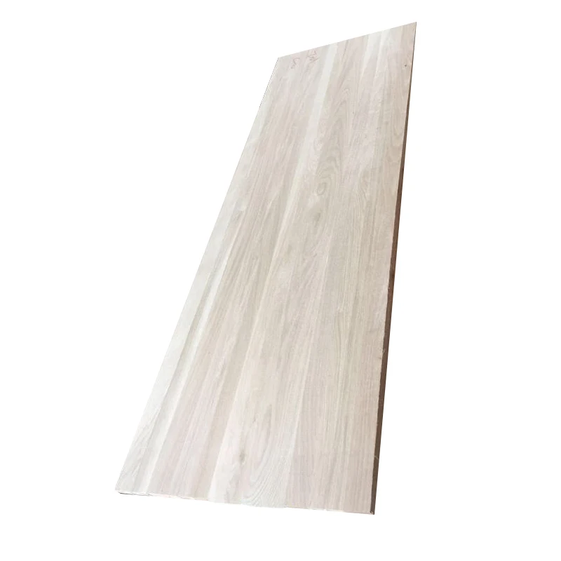White oak timber edge glue joint board wood finger joint board panel lumber for indoor outdoor decoration furniture E0E1 FSC