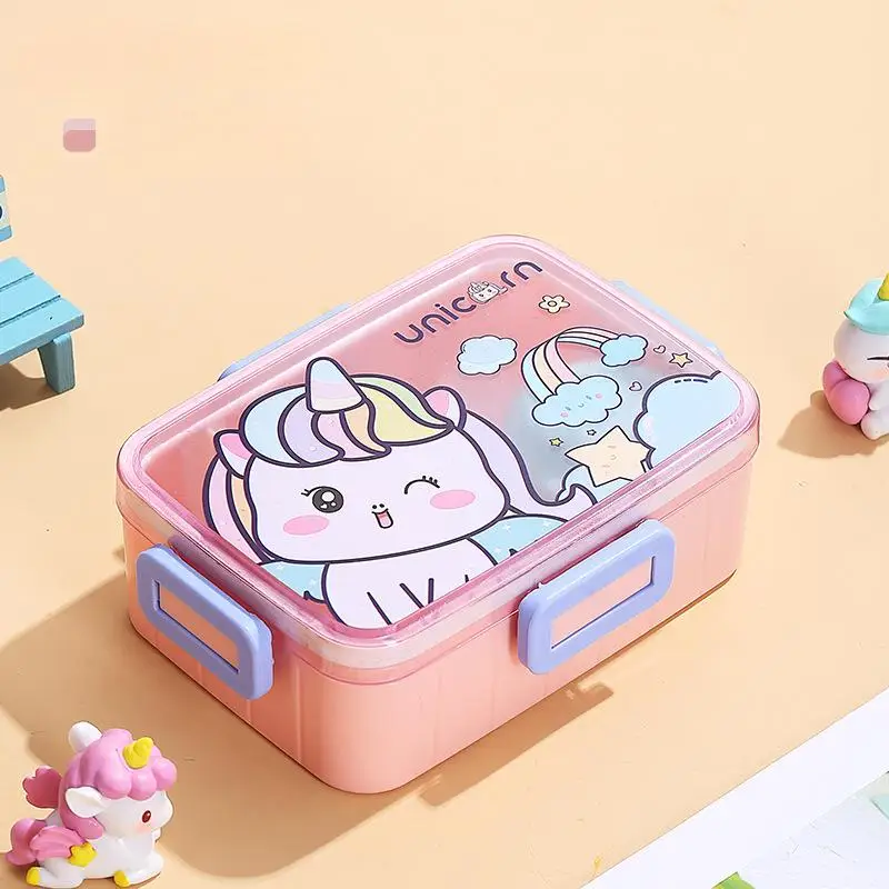 Food  Grade Plastic food bois for kids food storage School cartoon lunch boxes