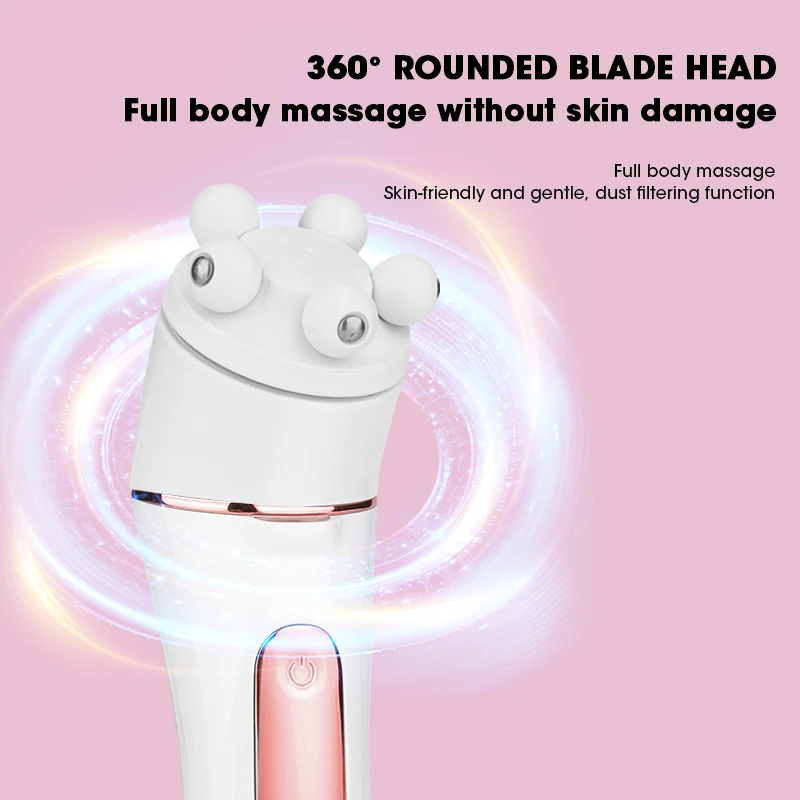 KS-1002 Lady Skin Care 6 in 1 Hair Removal Epilator Painless Rechargeable Epilator for Women Face Massage and Body Exfoliator