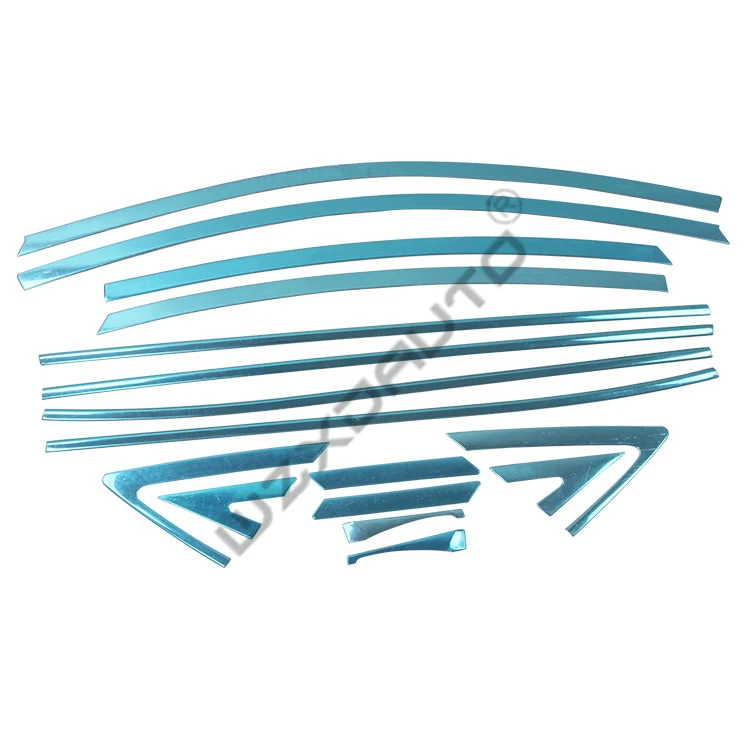 WZXD 10 pcs Car Window Decoration Strip Body Exterior Accessories For Hyundai Accent For Verna 2011 2016