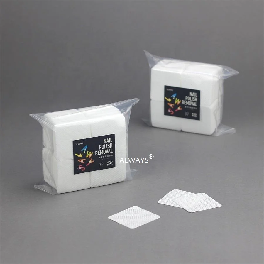5cm X Embossing Round Corner Meltblown PP Disposable Wiping Wipers Nail Wipes Off Pads