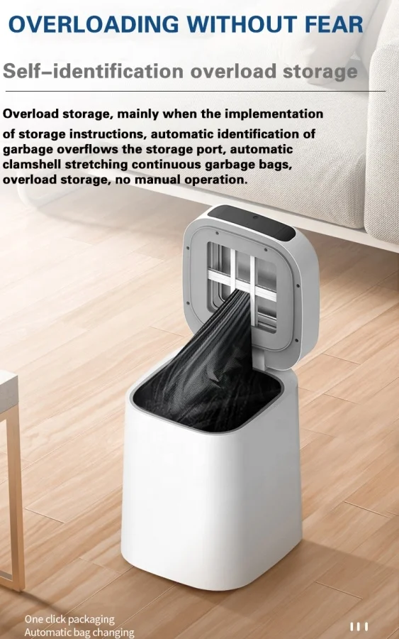 LD Automatic Self Seal profession manufacturer towne w automatic self seal trash smart trash can sensor