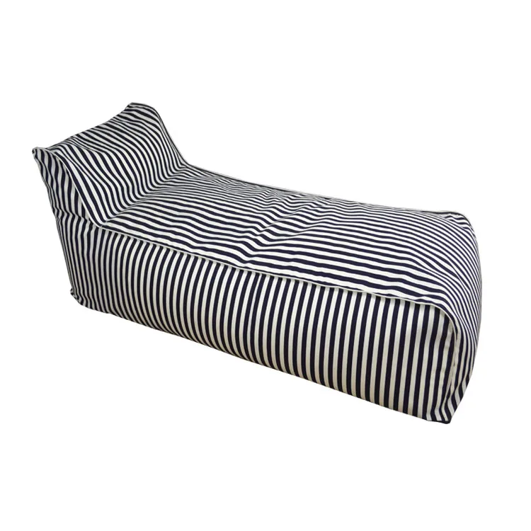 Black and white stripes comfortable nap sleeping giant oversized bean bag bed