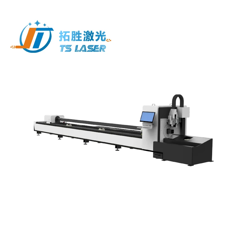 Tuosheng metal fiber laser pipe cutting machine carbon square tube cutting stainless steel laser cutter