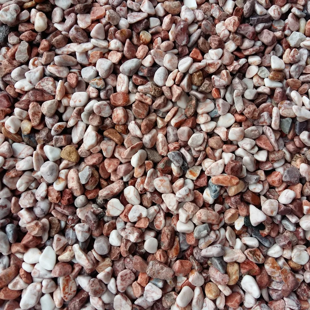 Natural Stone Pink Pebble River Cobble Type Outdoor Application Round Shape for Landscape