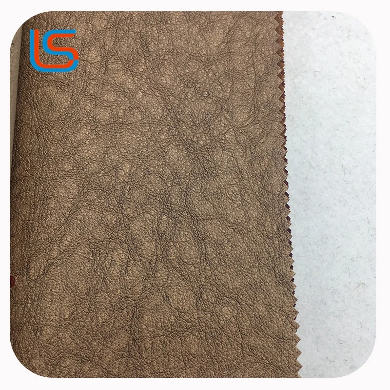 
PVC Artificial Synthetic Artificial Rexine Leather with Brush Backing 