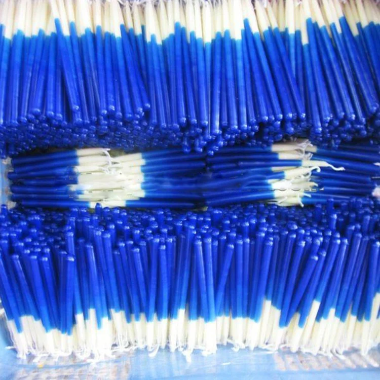 Wholesale customized china direct selling Handwork blue color Chanukah candles