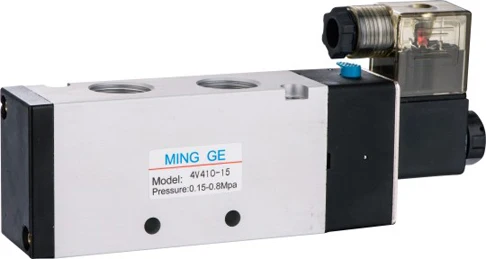 4V410-15 Electric Pneumatic Control Air Solenoid Valve 24V 12V 110V 220V 5 Way 1/2 Inch Pneumatic Solenoid Valve