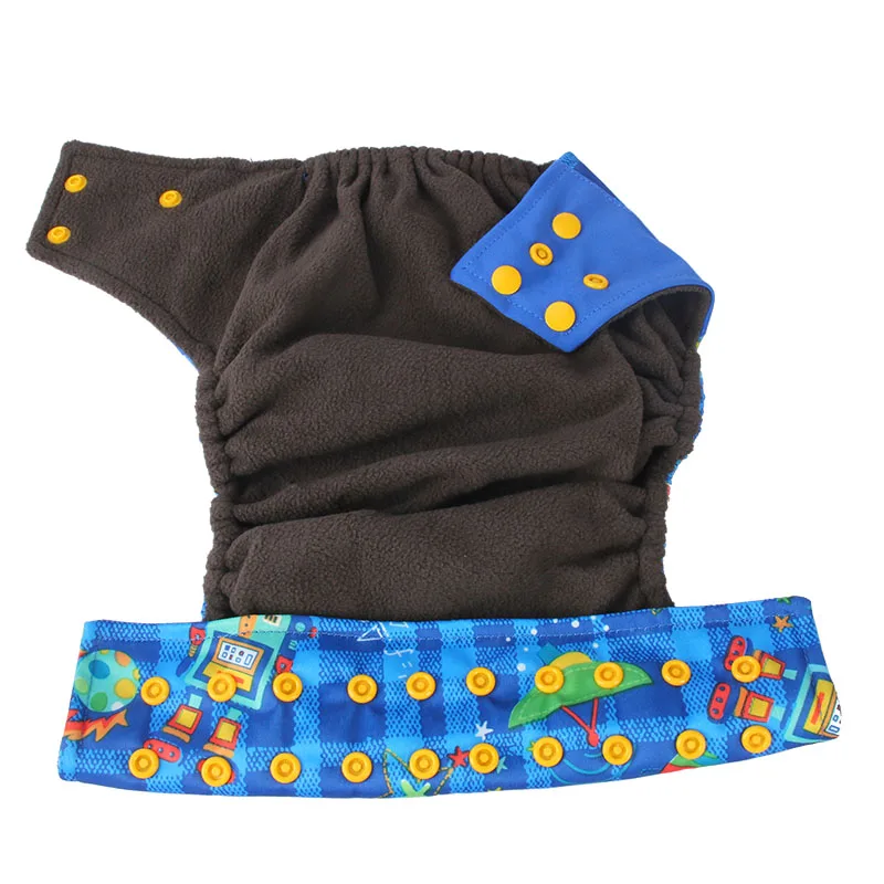  New Design Adjustable Wholesale reusable baby washable cloth diapers AI2 waterproof Bamboo Charcoal pocket