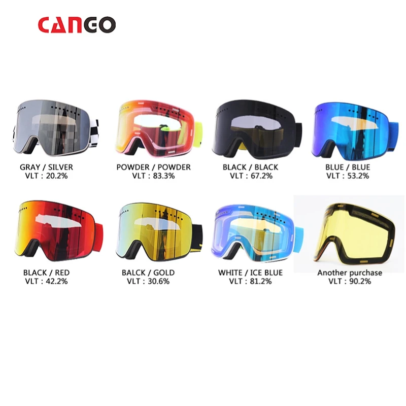 Custom Logo Anti-Impact Ski Glasses Magnetic Snow Sunglasses For Man Women Adult With Packaging Polarized Sports Sunglasses