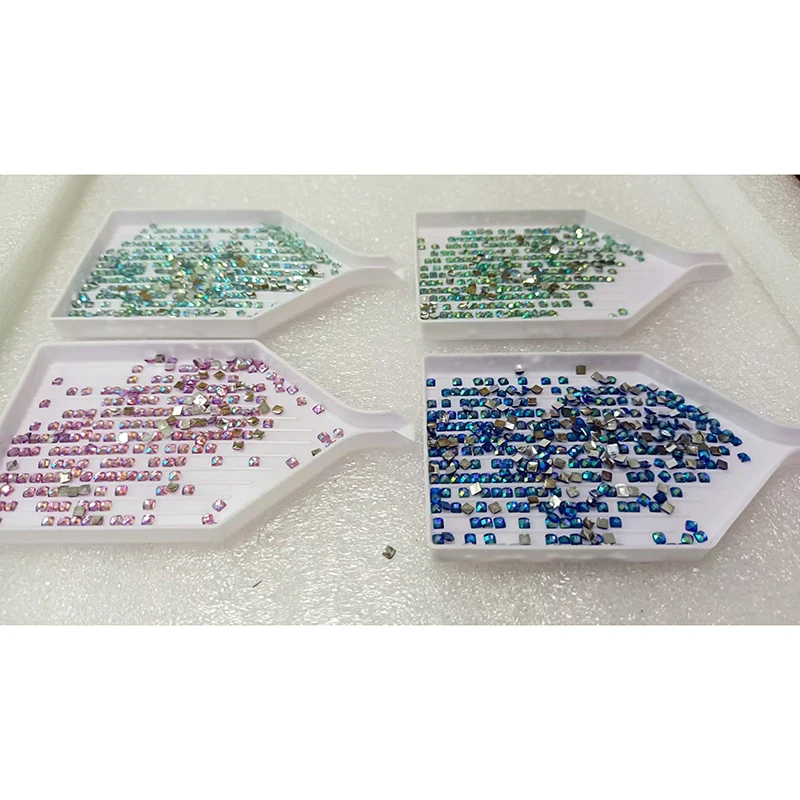 New DMC 958# square crystal AB beads resin crystal diamond drills AB diamond puzzle accessories