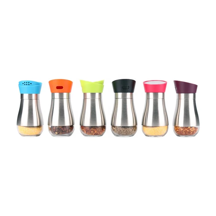 Шейкер для перца и соли новой формы, кухонные аксессуары с рукавом из нержавеющей стали