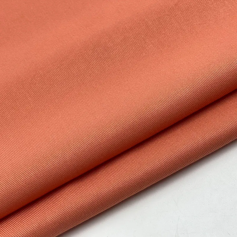 Fashion women suiting dress clothes material smooth texture twill 40% poly 60% rayon woven fabric