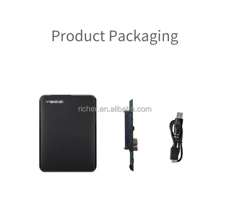 USB2.0 SATA 2.5 Inch HDD SSD Enclosure 480Mbps 1TB Tool-Free Box External Hard Disk Drive Case 9.5mm 2588US-V1