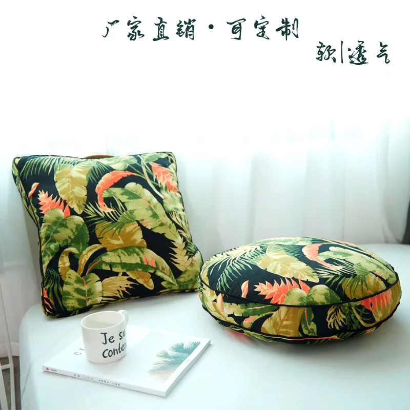 
Wholesale vintage Digital Print Home Decorative Washable Chair Sofa Seat Cushion Pillow Cover 