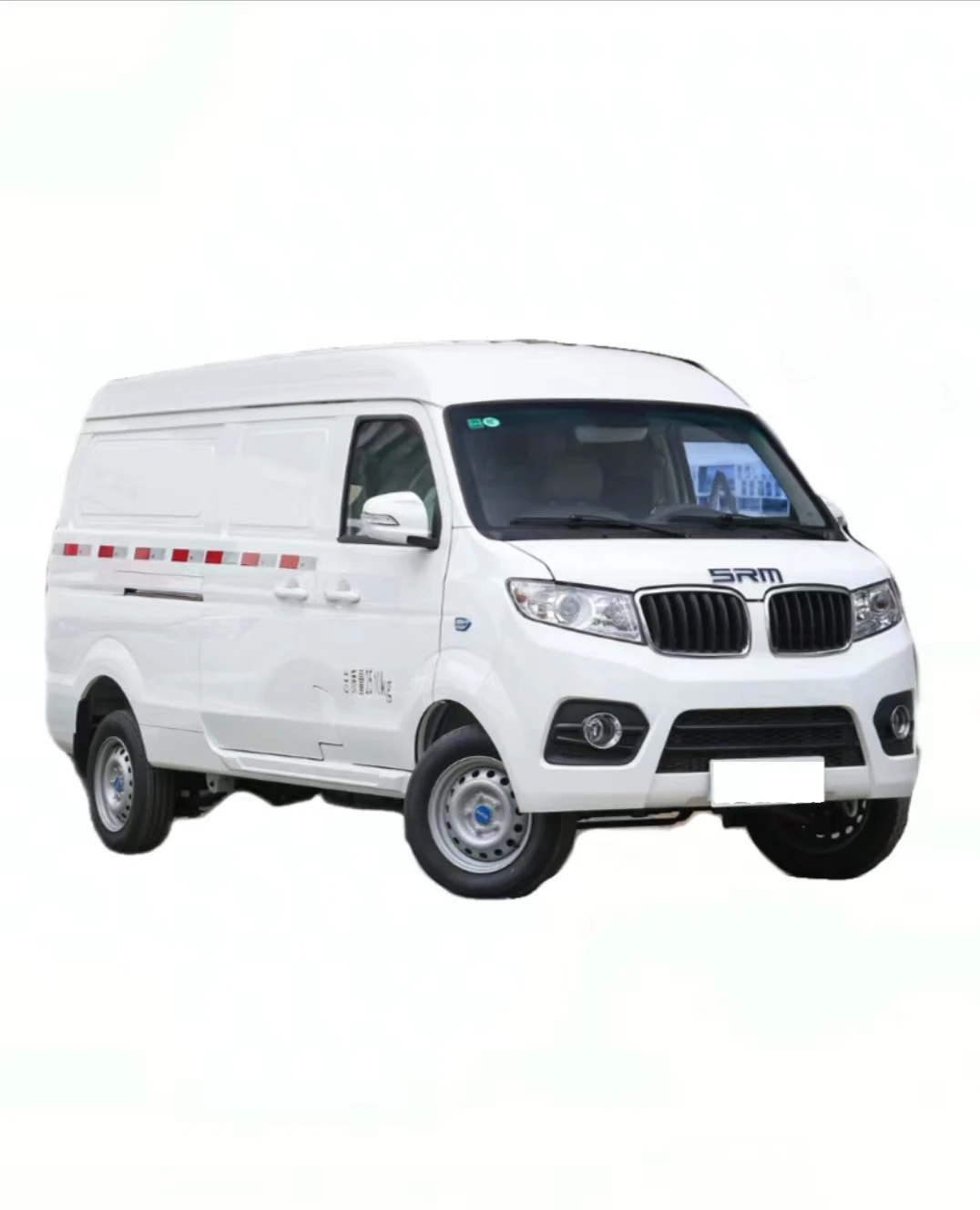 Long-range pure electric vans carry people and goods, and are used in the urban taxi express logistics industry