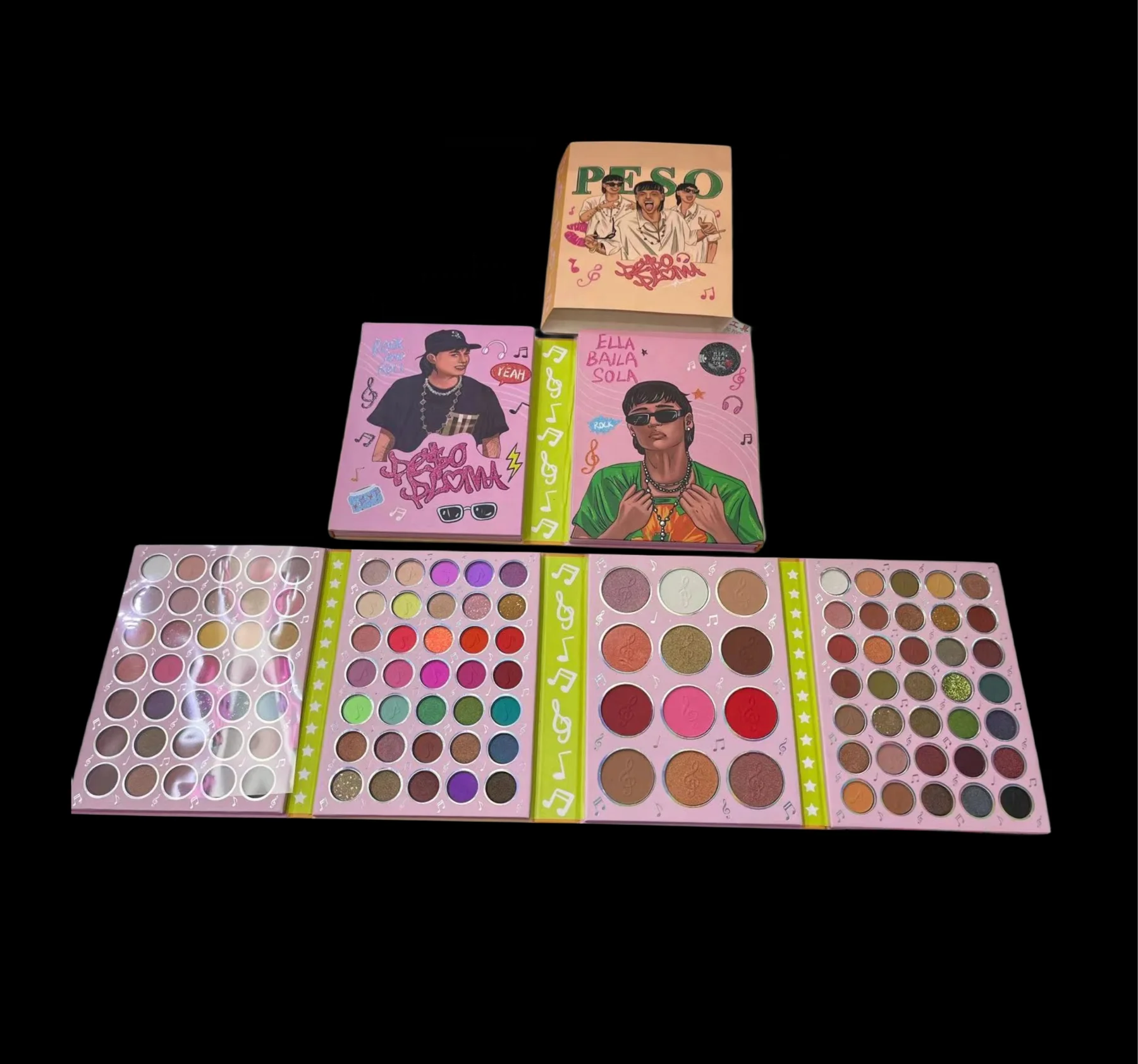 Wholesale Peso Pluma Palette 117 colors girabella styles high pigmented makeup eye shadow palette pluma maquillaje sombras par