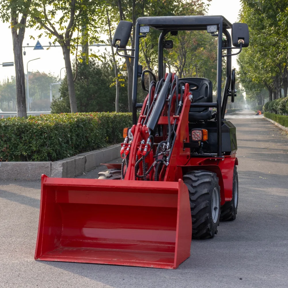 HTDL06 Manufacturer Mini Loader 4WD Tractor With Front End Loader and Small Mini Wheel Loader Long Power ISO