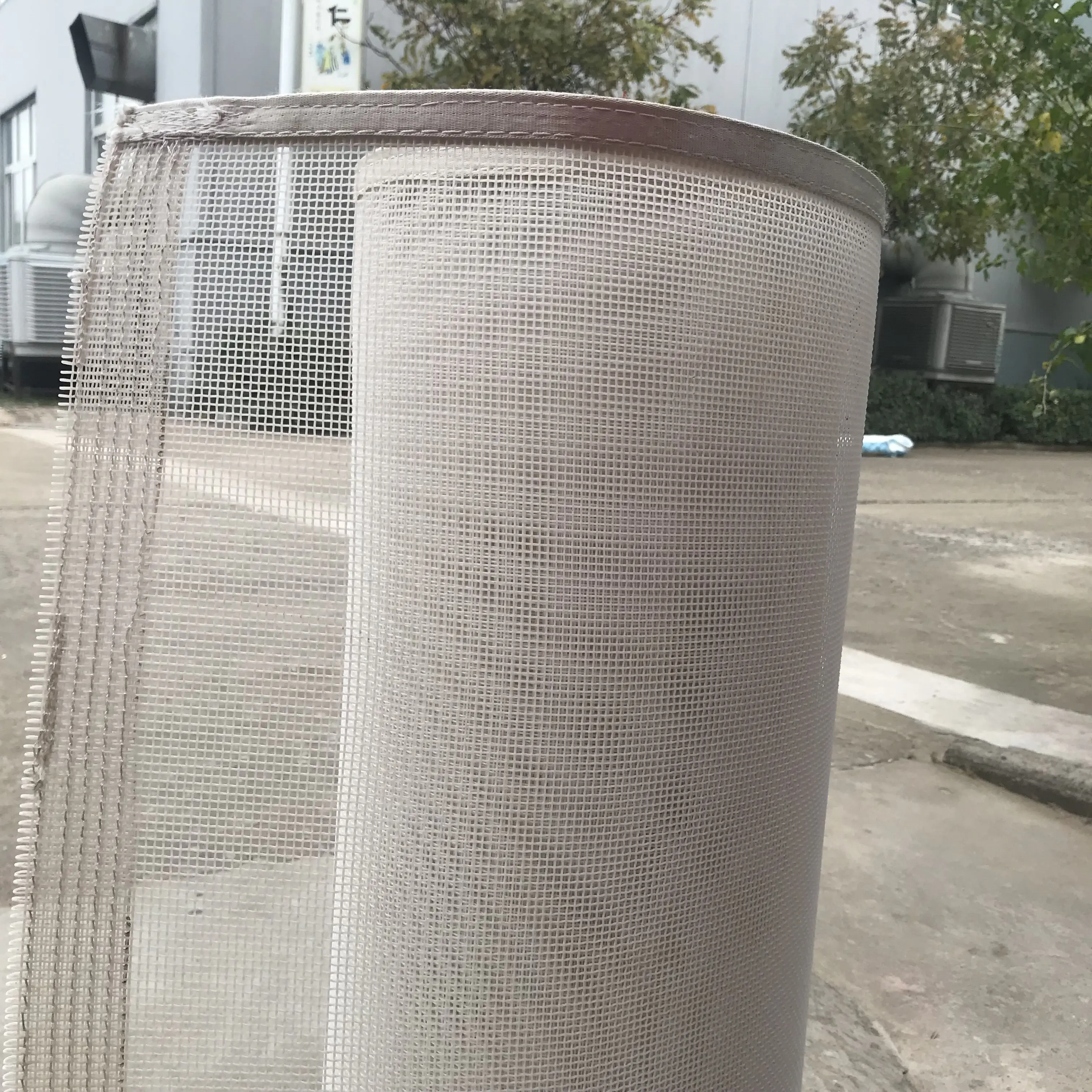 China Free Samples High Temperature Resistant Polyester Open Mesh Food Conveyor Drying Belt