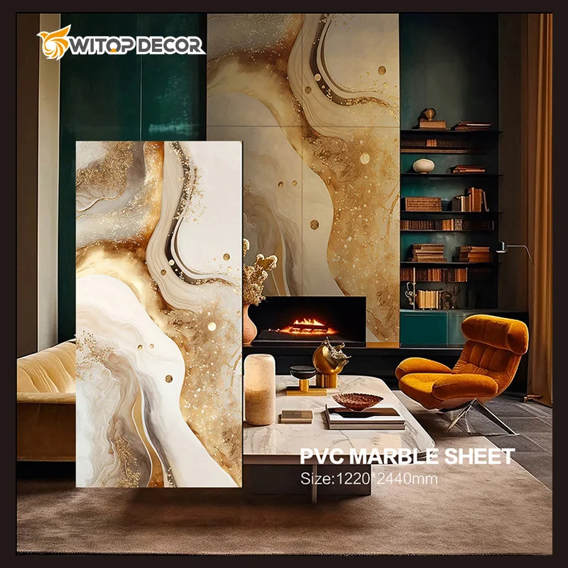PVC Marble Sheet Board Wall Decoration Pvc Uv Panels