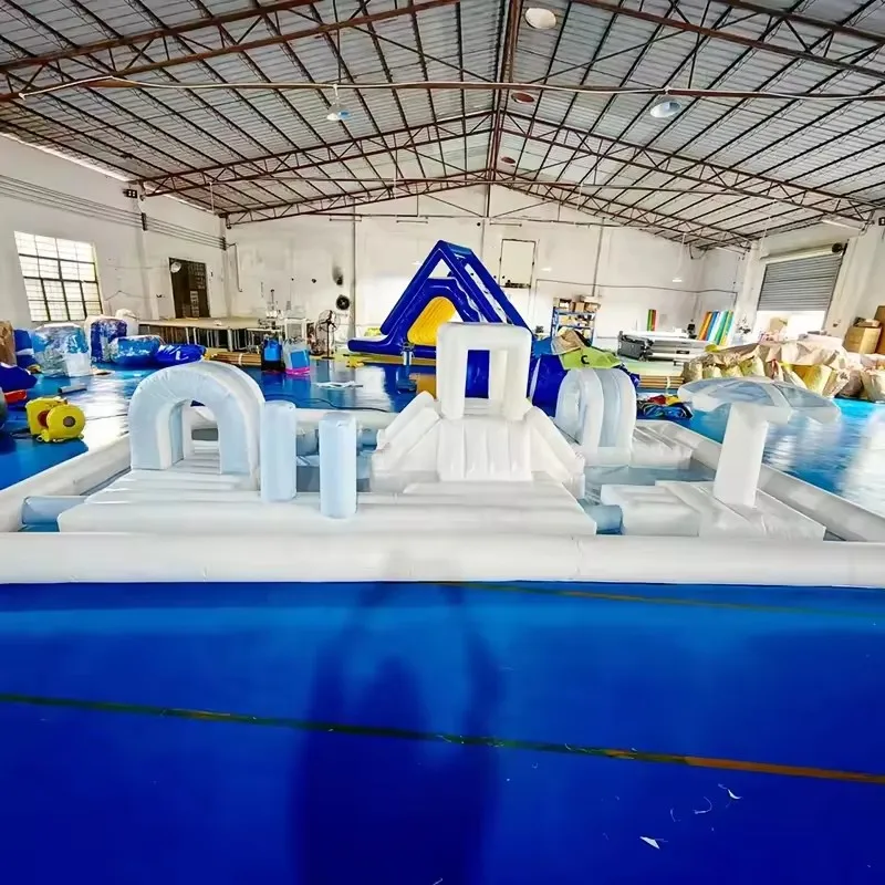 Commerical PVC Inflatable Water Park Water Pool Water Slide Splash Pad for Summer rental