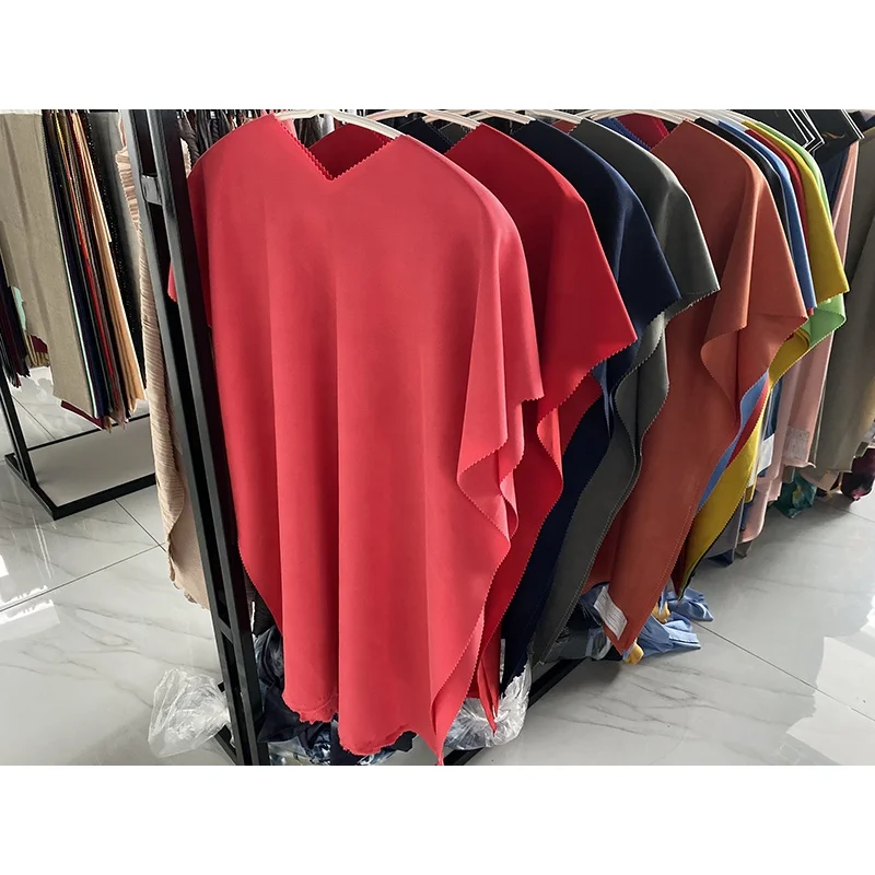 
cheap fabric material plain dyed polyester spandex ponte de roma fabric 