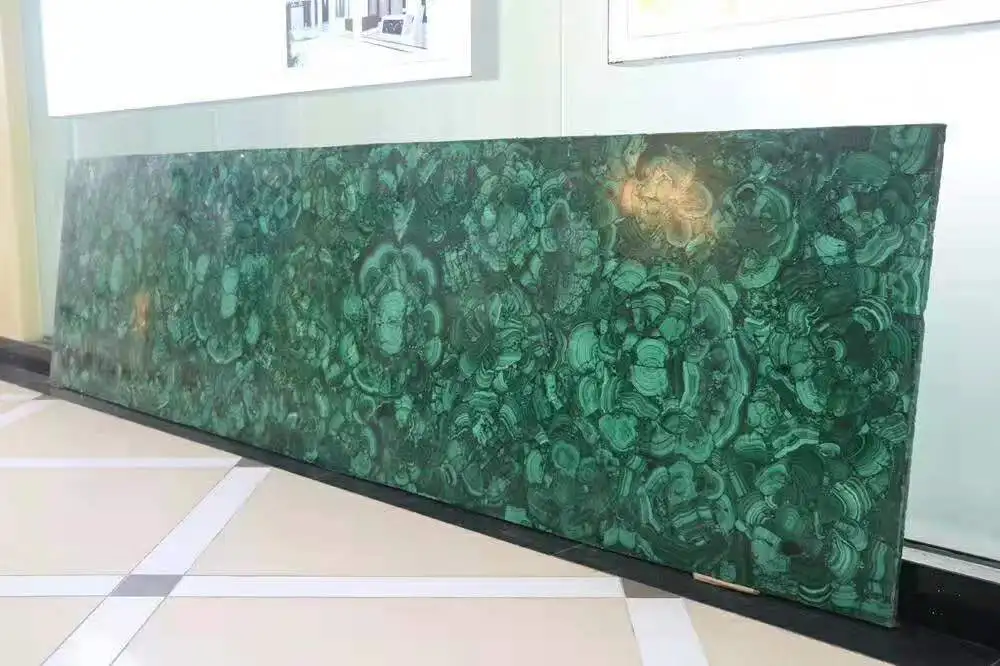 malachite green stone slabs green malachite price for precious stone furniture