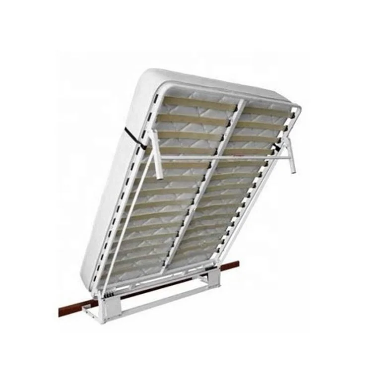 Factory Direct White Black Next Bed Metal Frame Spring Mechanism Steel Panel Bed Frame with Hardware Kit for Small Room