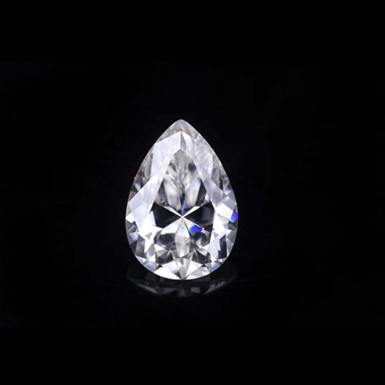 high quality pear cut moissanite diamond D color VVS white rough diamonds price moissanite gemstonend