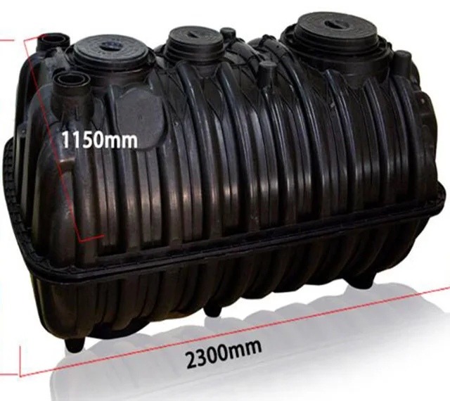 Cheap price Plastic Biogas System 5 mm Three chamber 2.5 CBM Septic Tanks