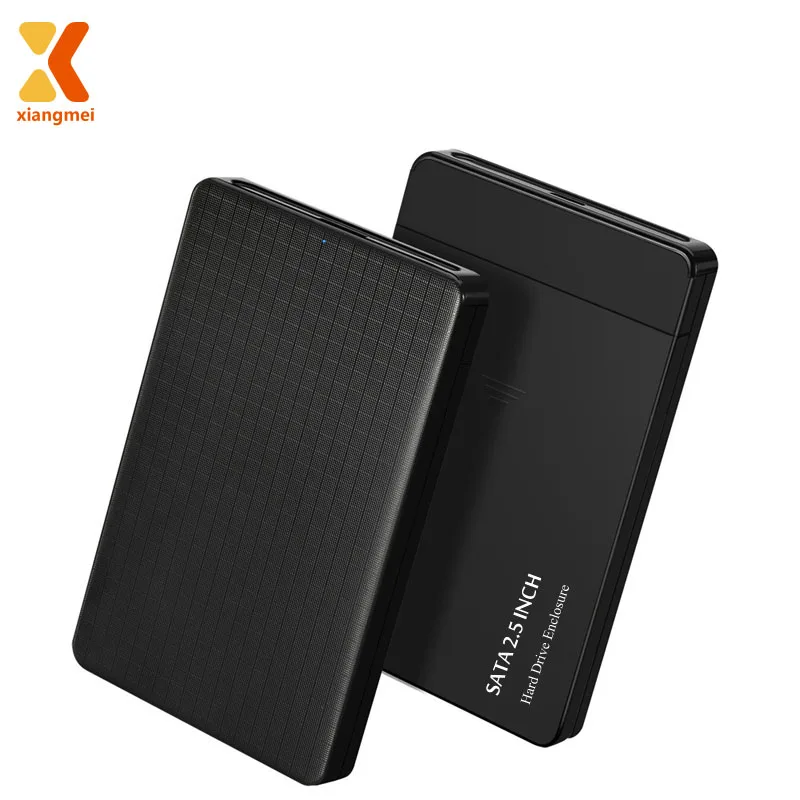25 Hdd Case 9.5Mm Caja De Disco Duro plastic SATA Hdd Enclosure Tool Free USB 3.0 Case pata External Enclosure hard Drive Case