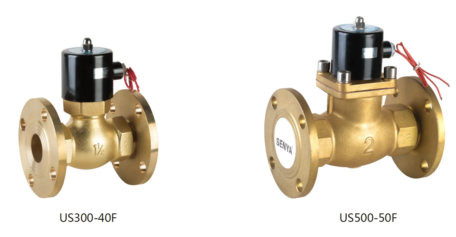 SENYA USF Series 2/2 ways Pilot Operated Steam Brass Solenoid Valve for water