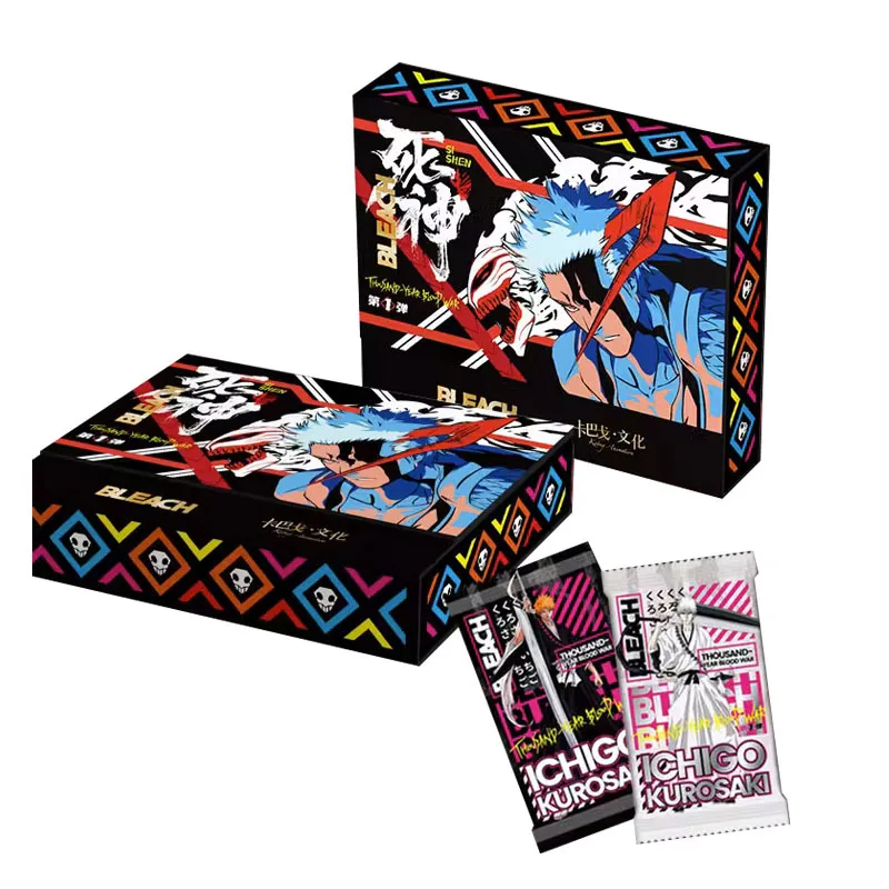 Оптовая продажа коллекционная карточка для игр Bleach TCG японская аниме бог смерти куросаки ичиго редкие карточки бустер коробка настольные игрушки