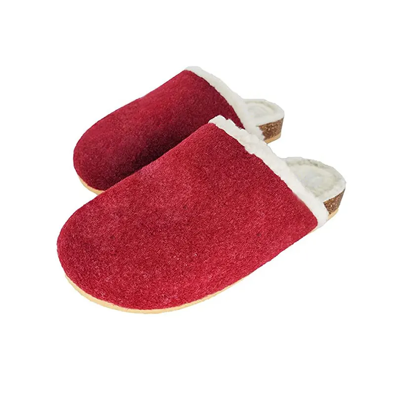 China Factory Winter Warm Lamb Wool  Baken Shoes  Indoor Outdoor  Women Slippers
