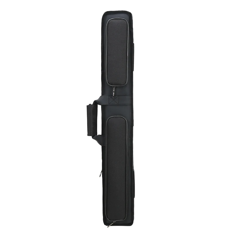 Custom Soft Snooker & Billiard Cases Waterproof Double Shoulder Straps Cue Carrying Bag for 2 Butts & 4 Shafts