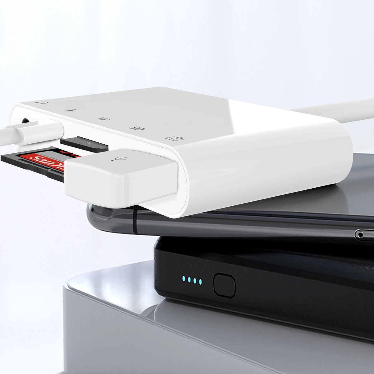  Адаптер Lightning USB OTG для камеры SD кардридер адаптер концентратор