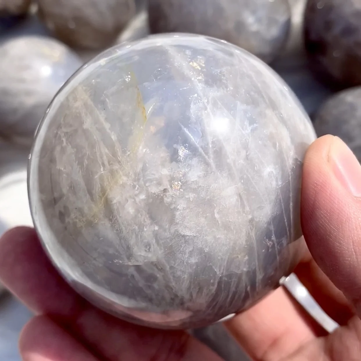 New items natural blue rose quartz spheres healing stones polished quartz crystals rose quartz balls for decoration buyers