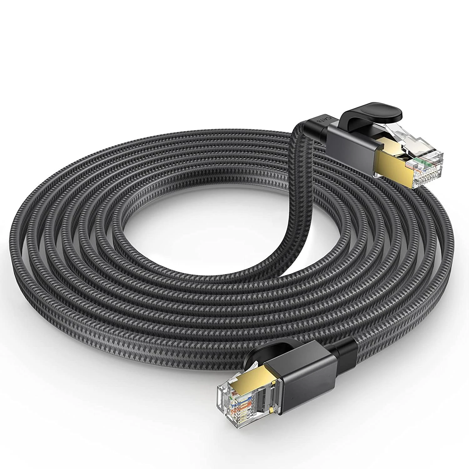 Сетевой Ethernet-кабель rj45 с двойным экраном Cat 8 3 фута cat 1 м 2 10 15
