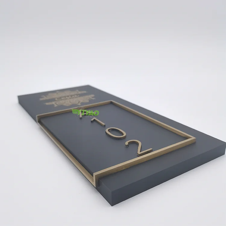 YIYAO supplier wall mount order custom design plastic name company business door acrylic sign signage for room