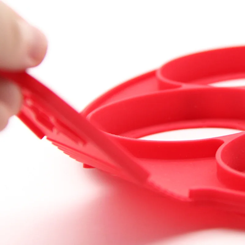 Baking Round Heart Shape Mold Nonstick Egg Cook Ring Maker Reusable Silicone Pancake Fried Egg Mold Ring