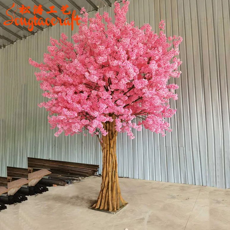 tall 8ft artificial decoration restaurant fake cherry blossom sakura trees for wedding
