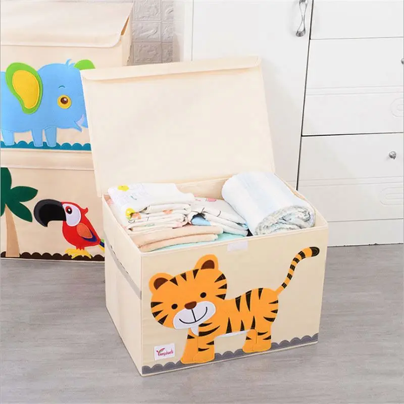 Toy Box Storage Kids Toy Organizer Closet Storage Organization Foldable Storage Box with Lid