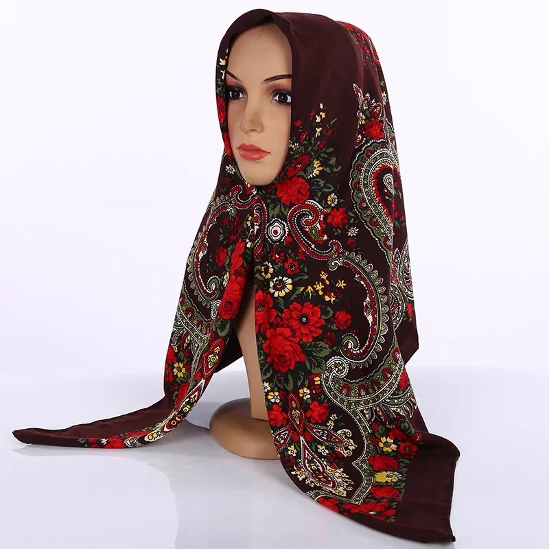 Autumn and winter cashmere plus colorful russian style square scarf ladies shawls wholesale