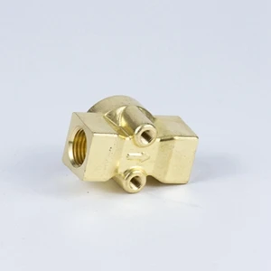 PU-01 Or.1mm  50Bar  NC Brass  1/4in 1/8in Small gas air oil fule water Solenoid Valve with connector type