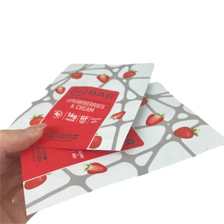 Custom Cashew Butter Protein Bar Packaging Bags