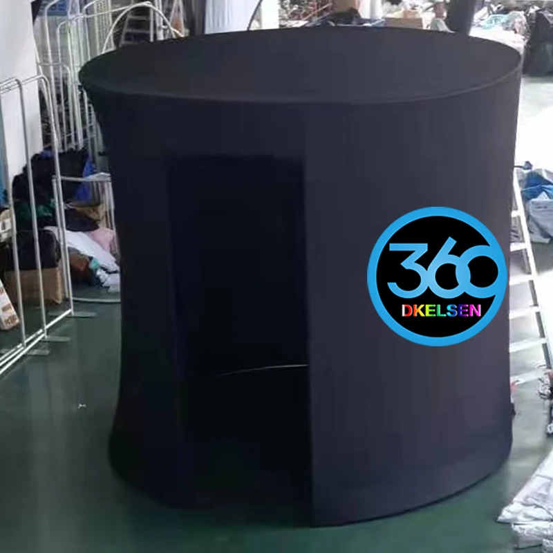 Заводская индивидуальная светодиодная подсветка RGB видео круглая 360 фотобудка дизайн шаблона программного обеспечения