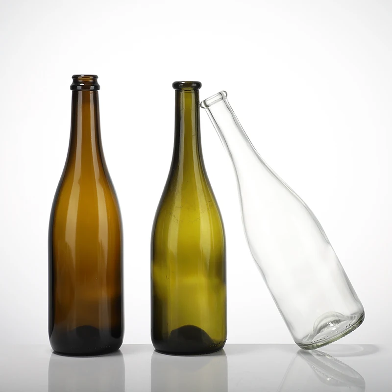 Antique Green Rhine Wine Glass Bottles - Wholesale